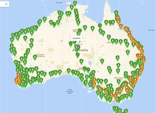 Charging map