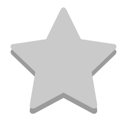 Unfilled grey star